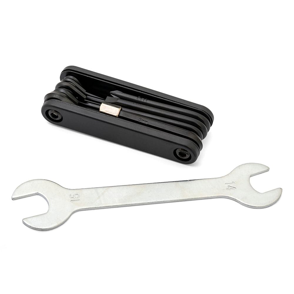 4-Jeri Basic Bicycle Tool Kit Black/Silver Multi