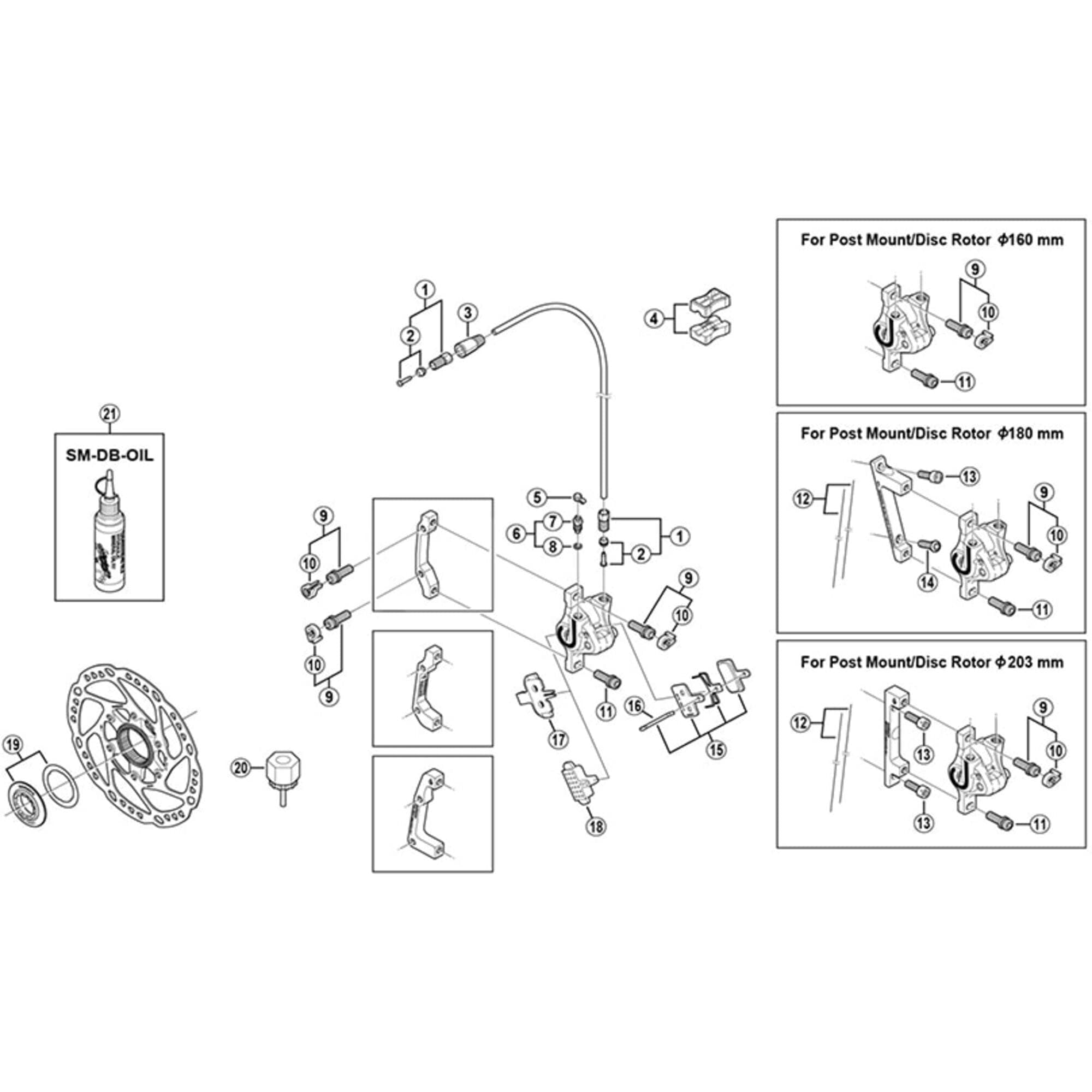 Shimano Spares BR-M525 disc pad spacer
