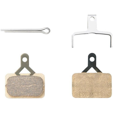 Shimano Spares E01S disc brake pads and spring; steel backed; sintered