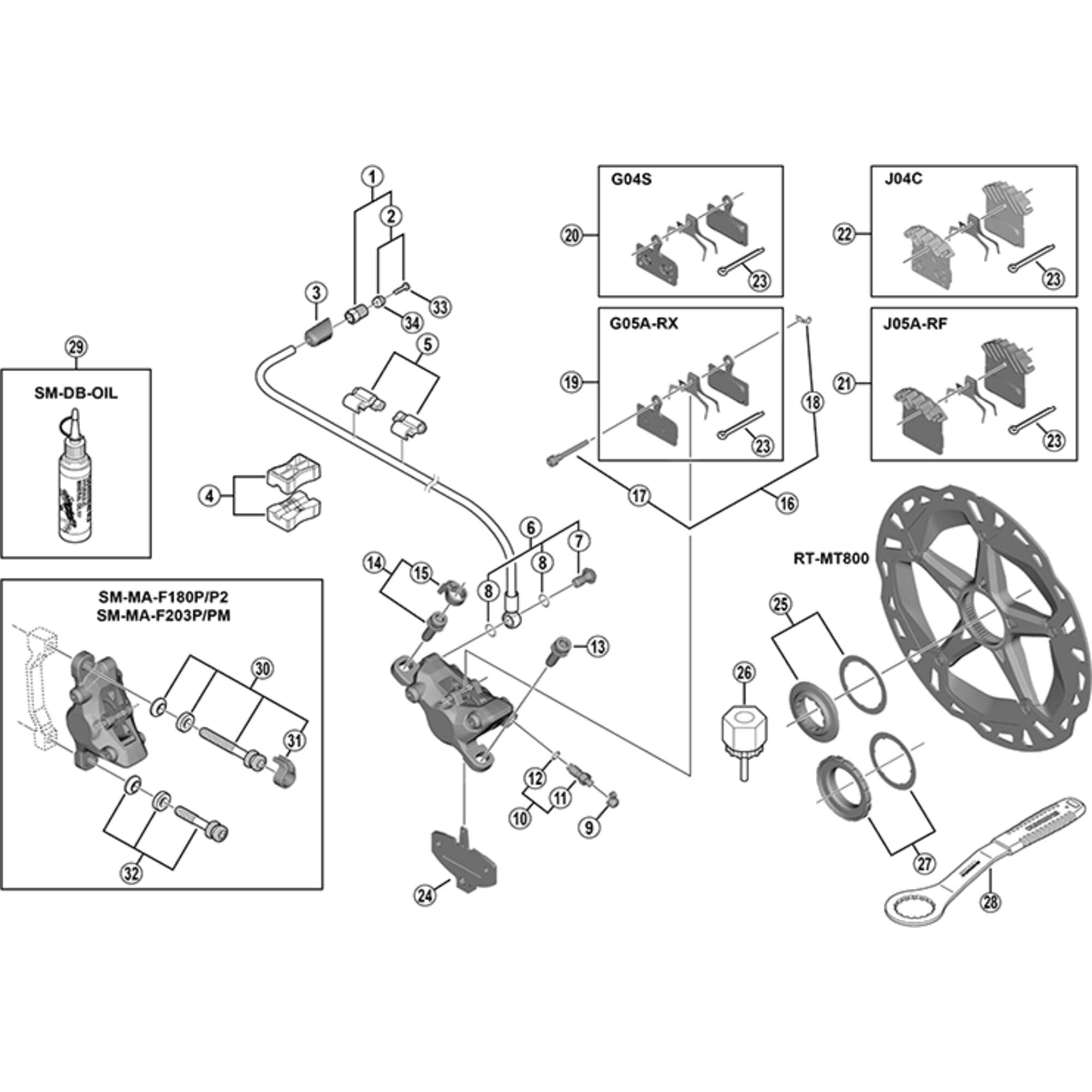 Shimano Spares BR-M985 pad spacer