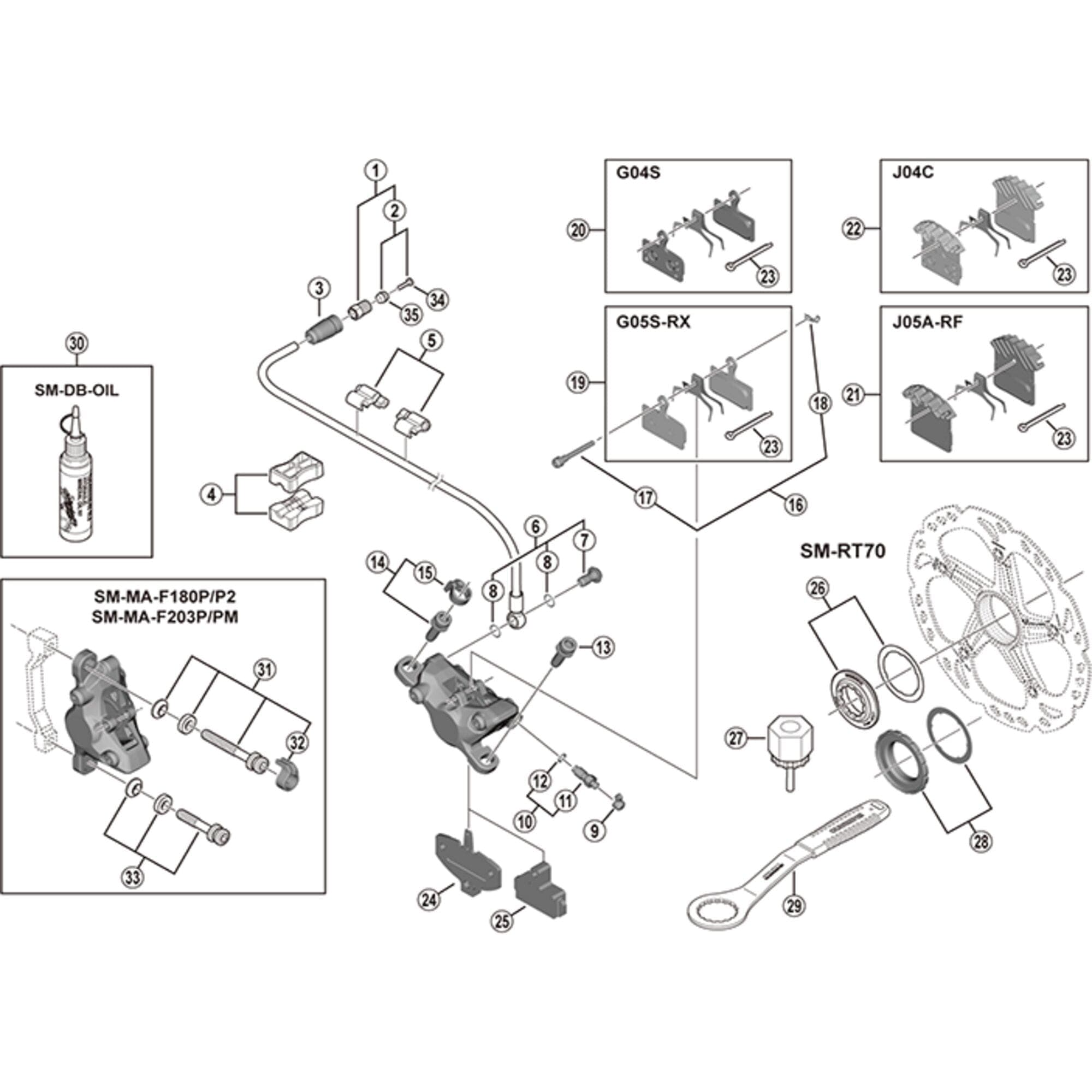 Shimano Spares BR-M985 bleed spacer