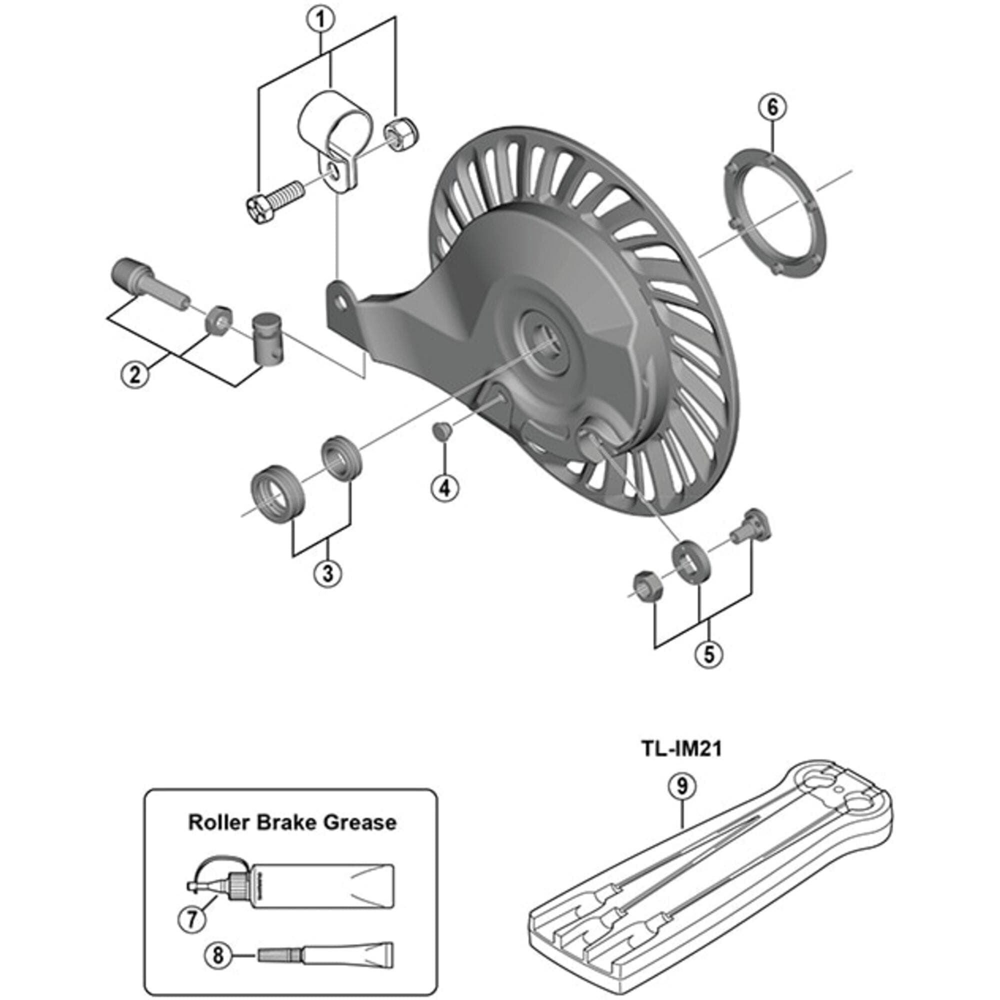 Shimano Spares BR-IM45-R inner cable fixing bolt unit
