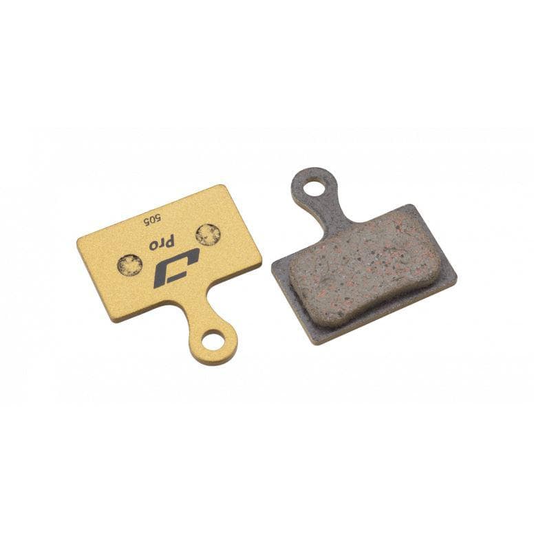 Jagwire Pro Semi-Metallic Disc Brake Pad - Shim Road & RideRever - Gold