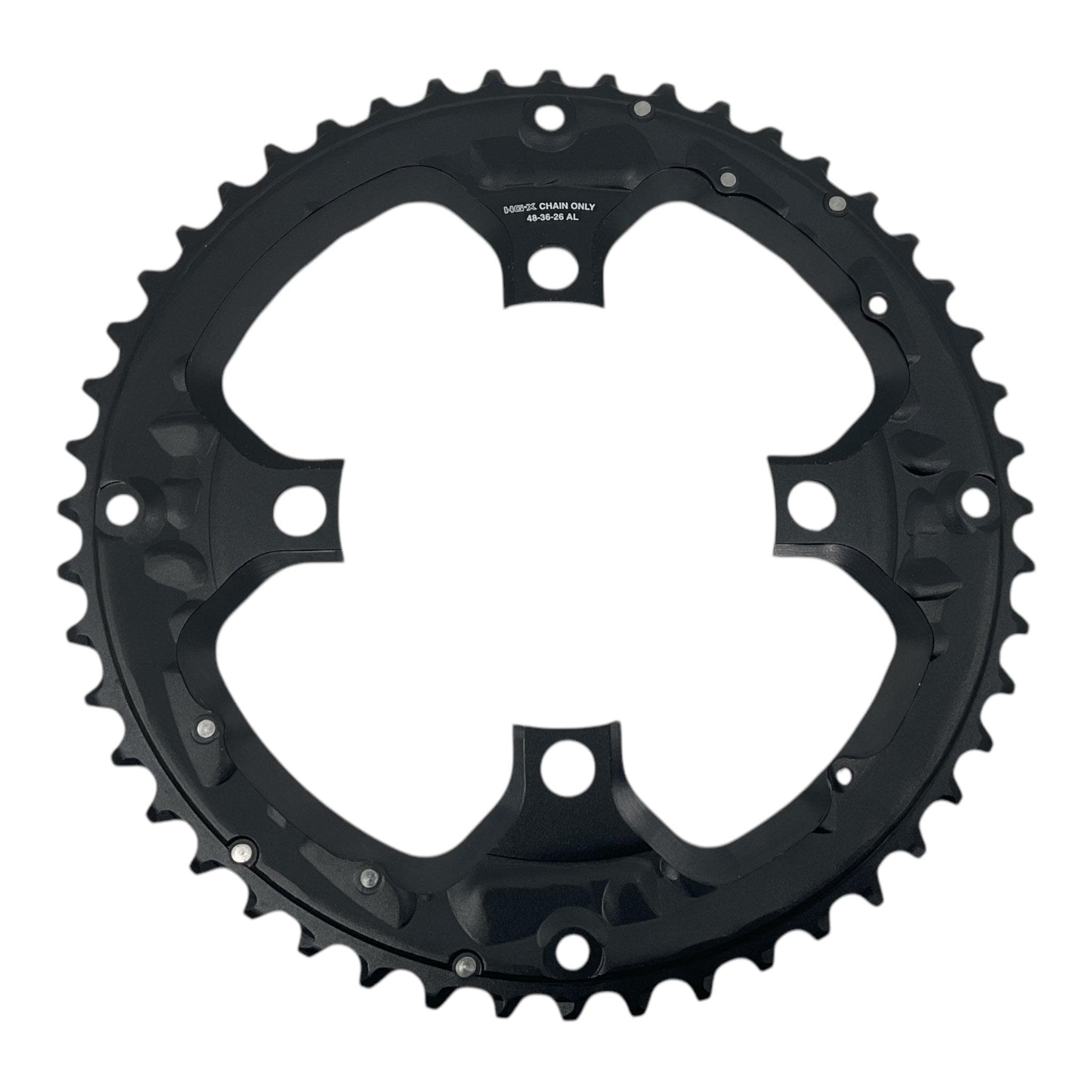 Shimano Spares FC-T6010 chainring; 48T; for chain guard; black