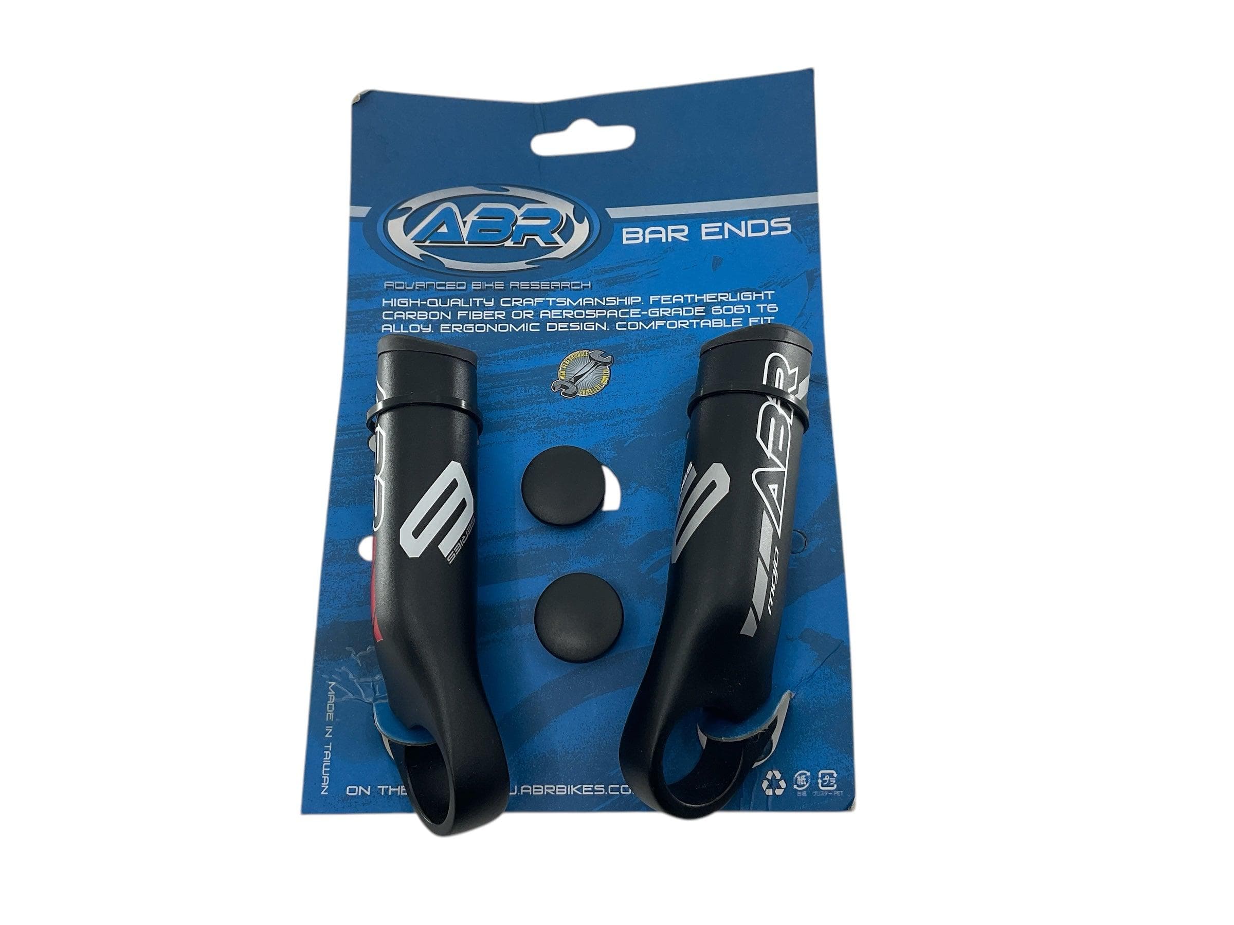 ABR Mojo Handlebar Bar Ends Alloy "Black" 110mm with end caps