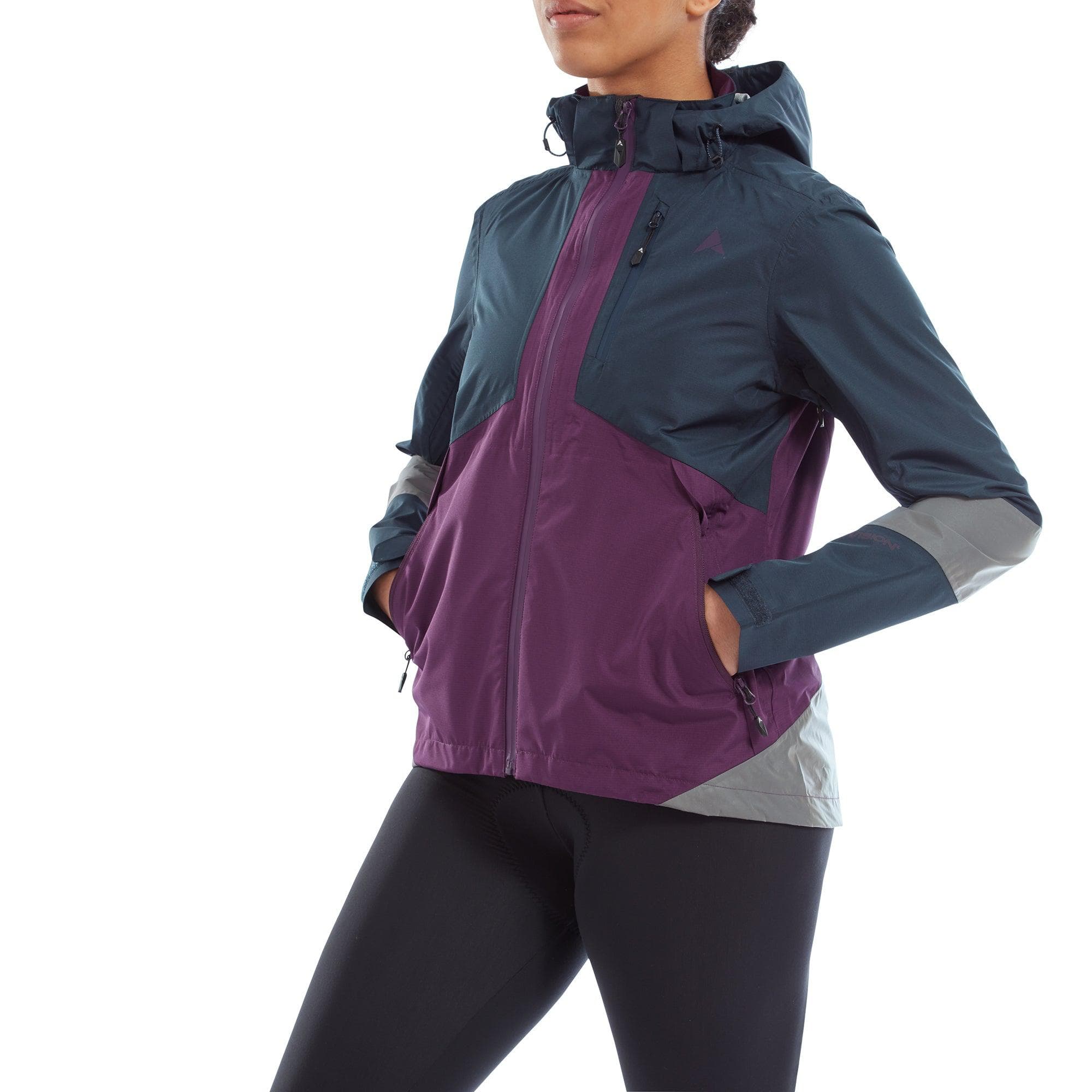 Altura Nightvision Typhoon Women'S Waterproof Jacket 2022: Navy/Purple 12