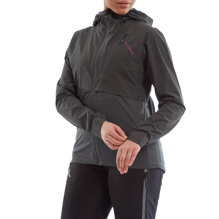 Altura Esker Women's Waterproof Packable Jacket 2022: CARBON