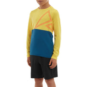 Altura Spark Light Weight Kids Long Sleeve Jersey 2022: YELLOW/BLUE 5-6 YEARS