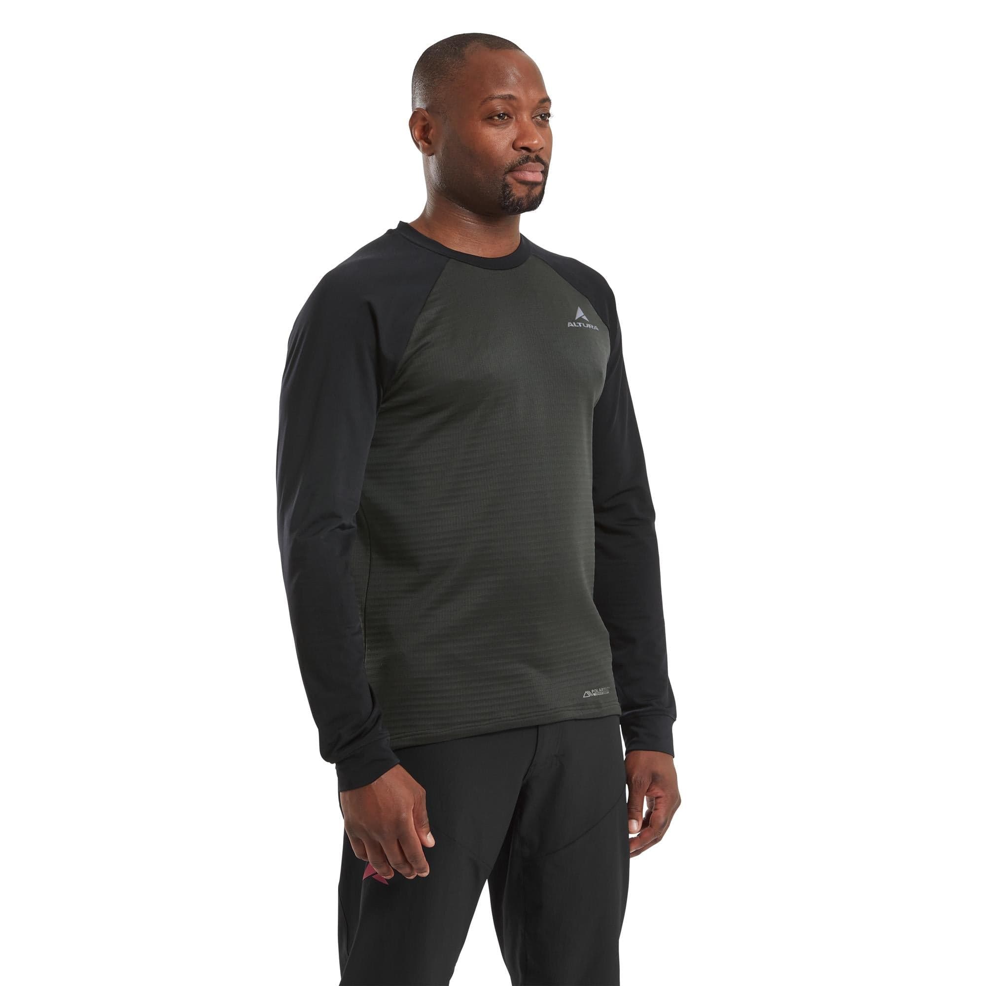 Altura Esker Polartec Long Sleeve Jersey 2025: BLACK/ BLACK XL