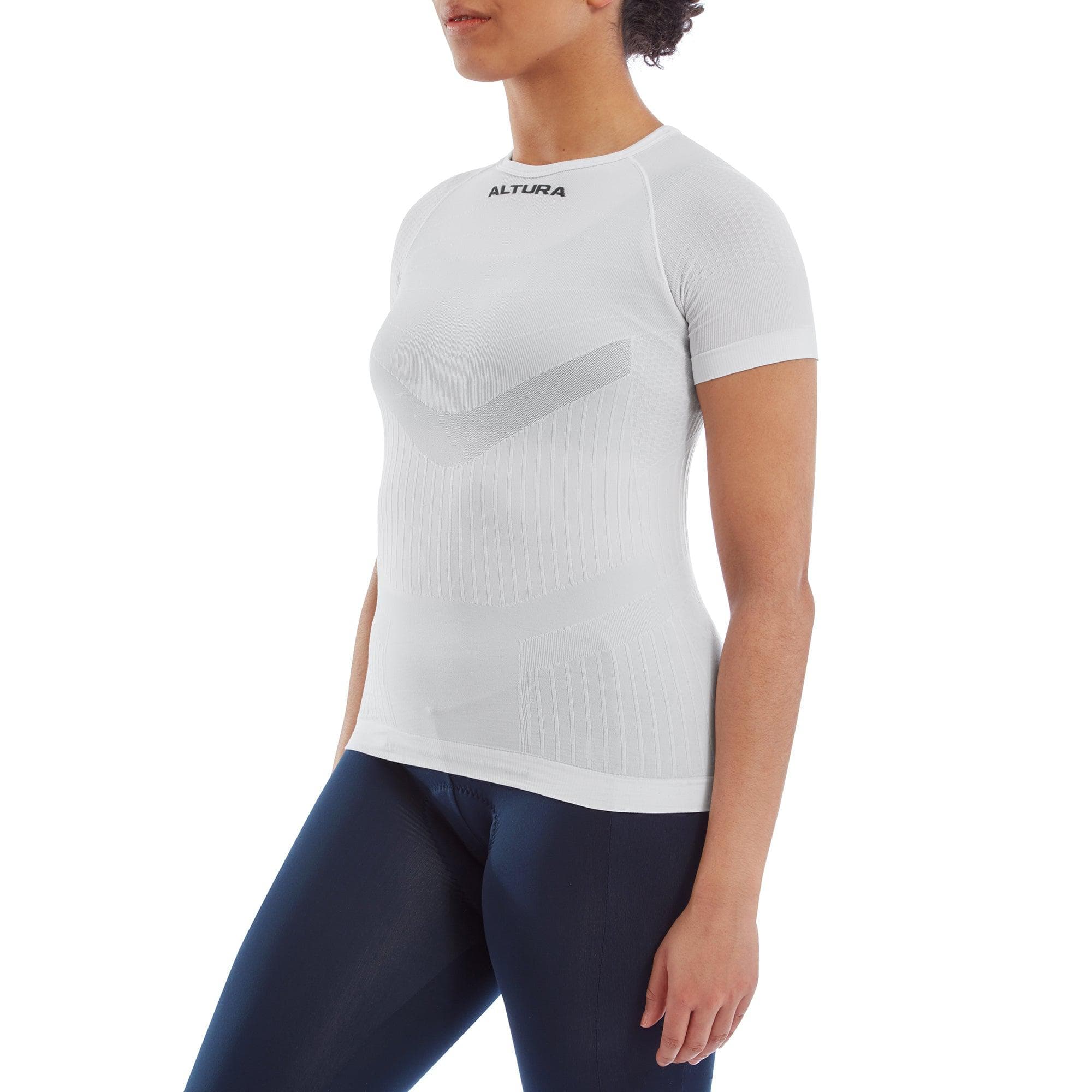 Altura Tempo Seamless Short Sleeve Baselayer 2022: White M/L