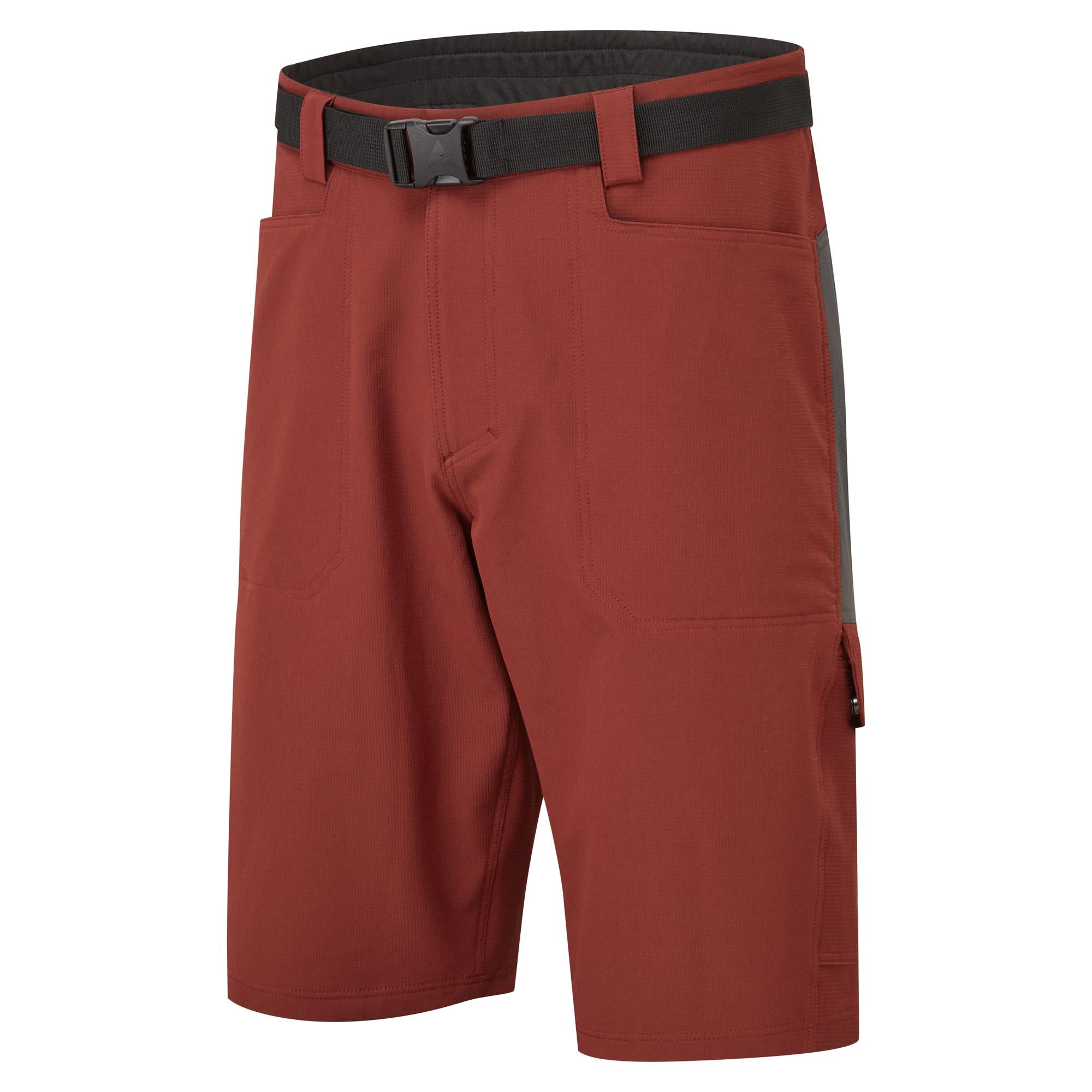 Altura Esker Cargo Baggy Shorts + Liner: BRICK RED 2XL