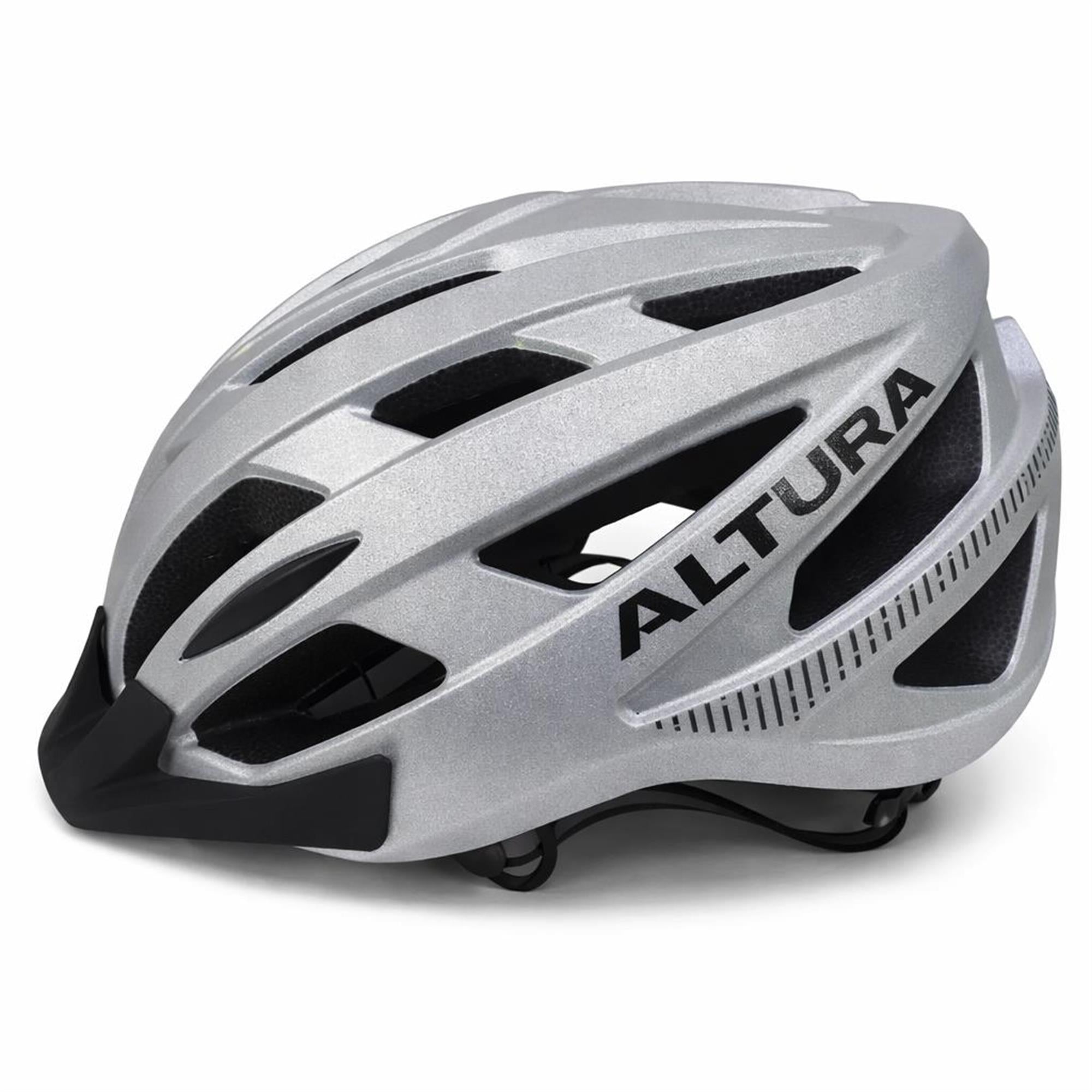 Altura Airstream Helmet 2026: GLOSS SILVER REFLECTIVE M 52-58CM