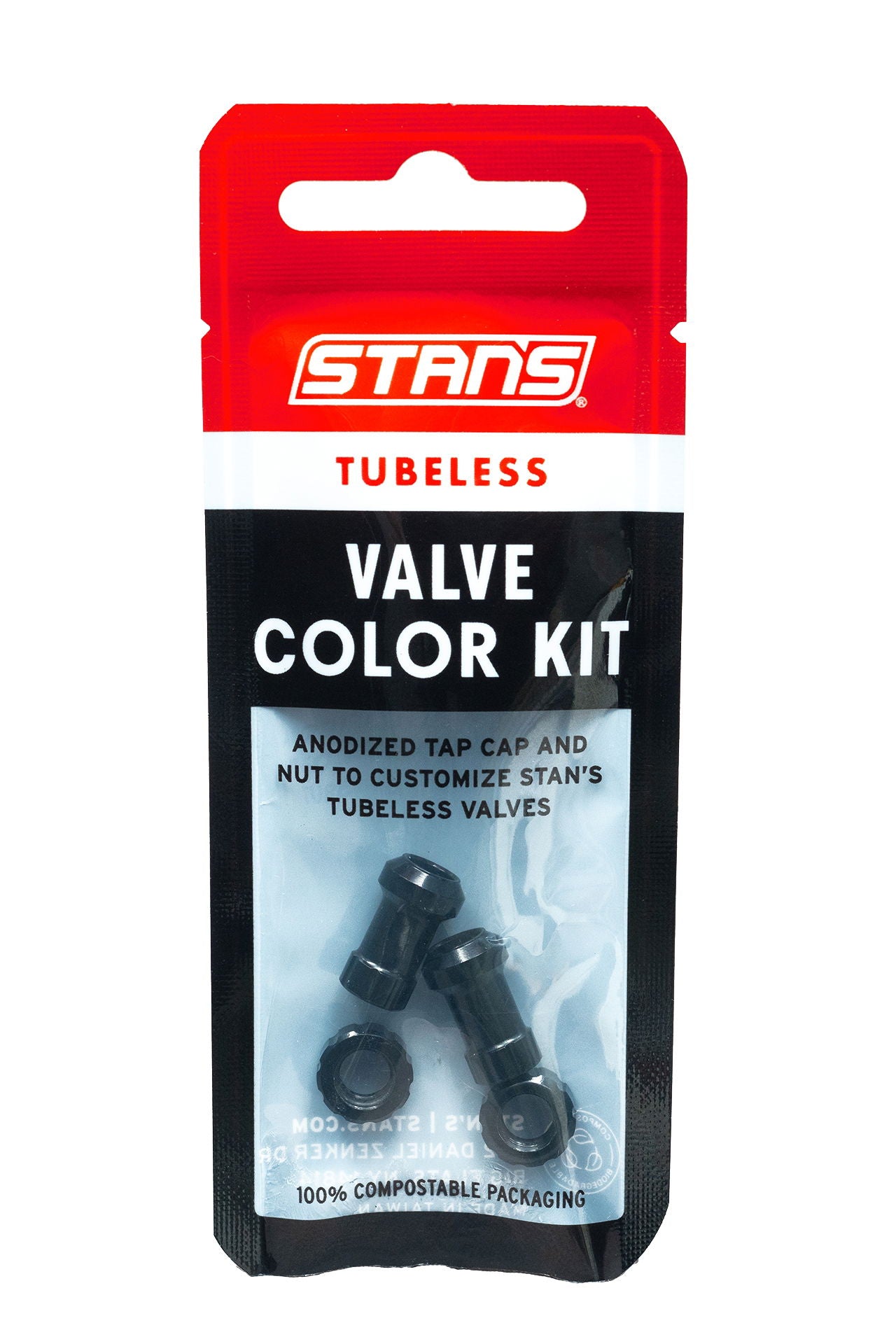 Stans - Tubeless Valve Colour Kit - Black