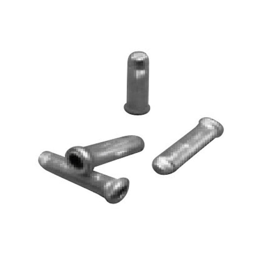 Ashima Cable End Caps (Bottle Of 500): Silver