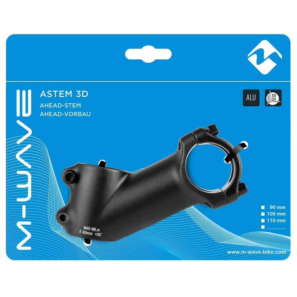 M-Wave ST-M3.2 Hi-Rise A-Head Stem Black 80mm