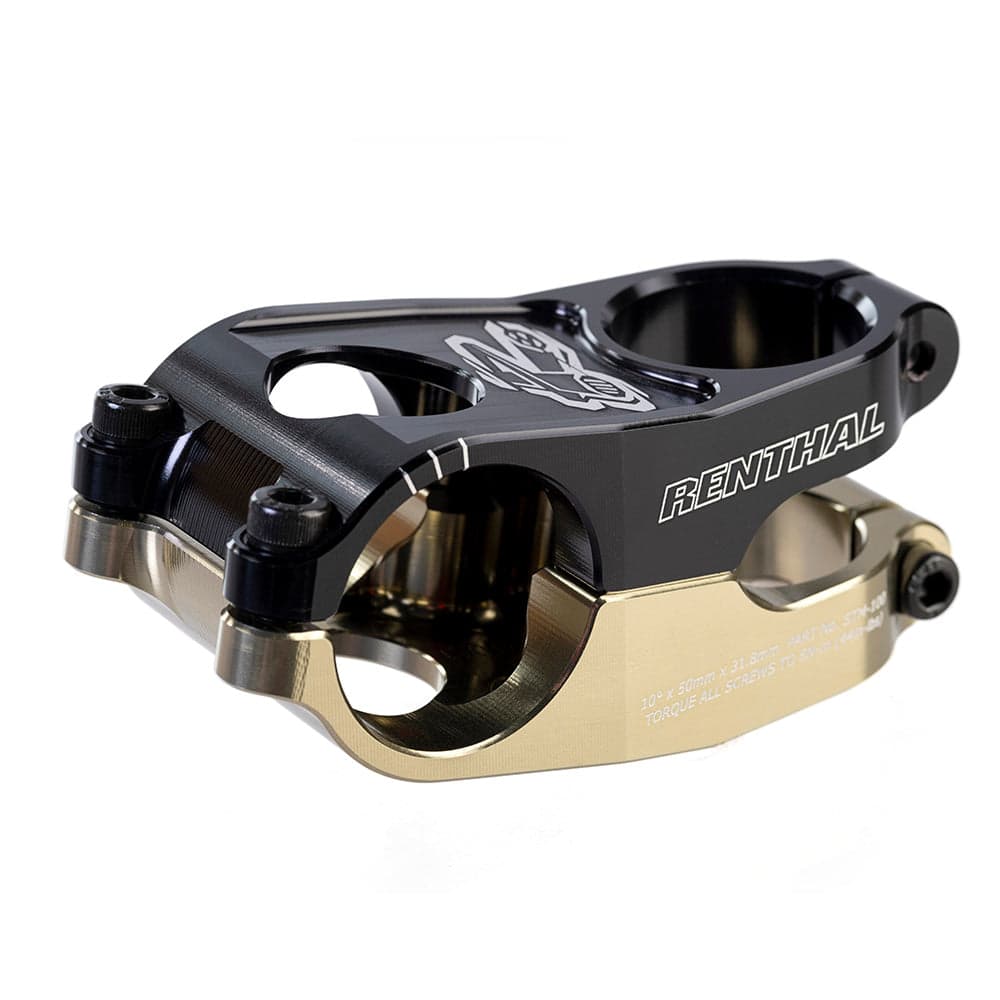 Renthal Duo stem Black/Gold 50mm