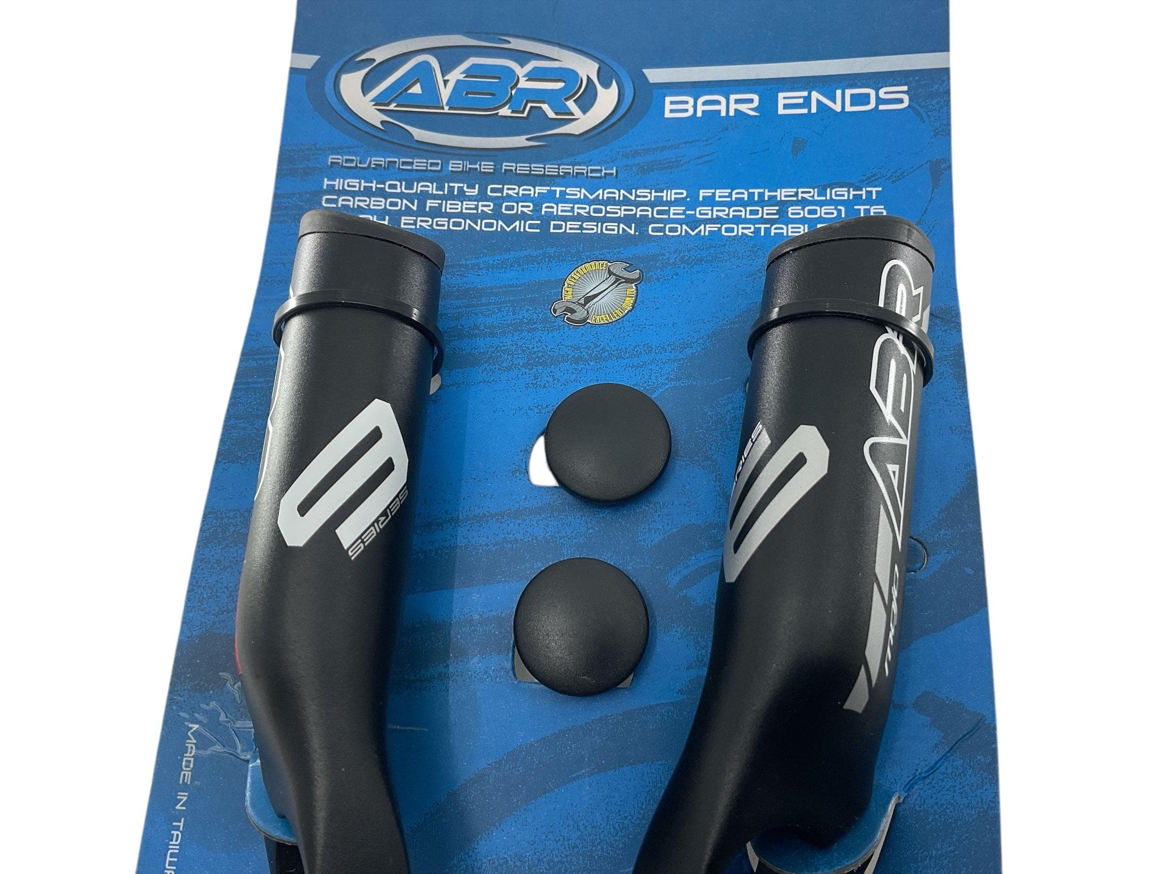 ABR Mojo Handlebar Bar Ends Alloy "Black" 110mm with end caps