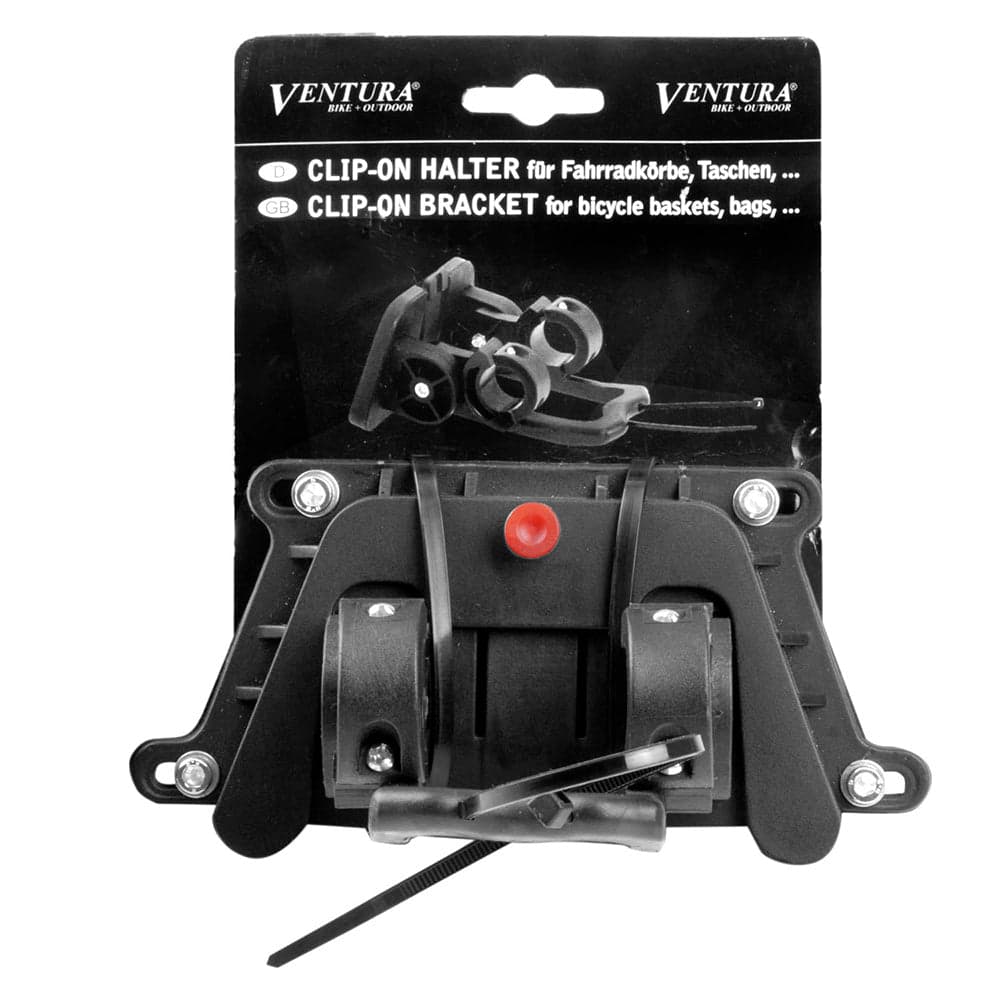 M-Wave H-Bar QR Bracket for Ratan Basket Black 25.4-31.8mm