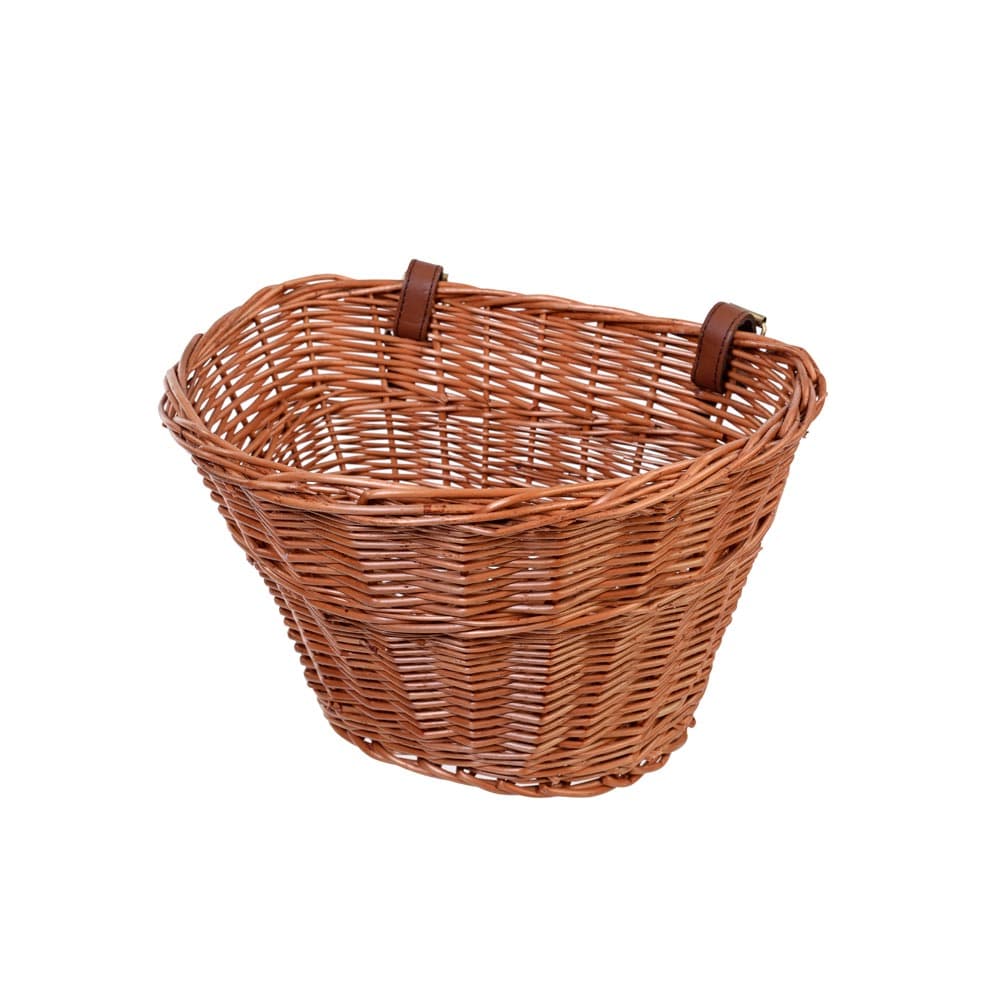 Passport Wicker Bicycle Basket Ð D-shape Medium or Large Brown 15" (37cm)