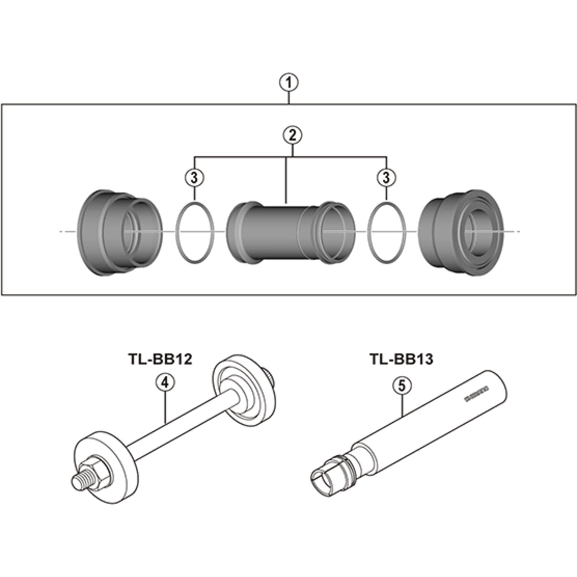 Shimano Ultegra SM-BB72 Press-Fit Bottom Bracket For 86.5mm Shell Width.