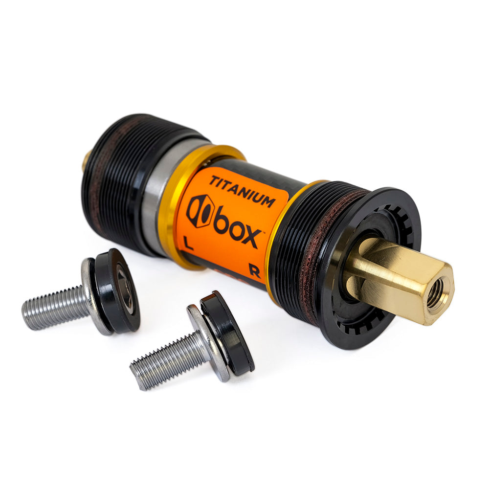 BOX BMX Box One Bottom Bracket Square Taper Titanium/Carbon Gold 108mm