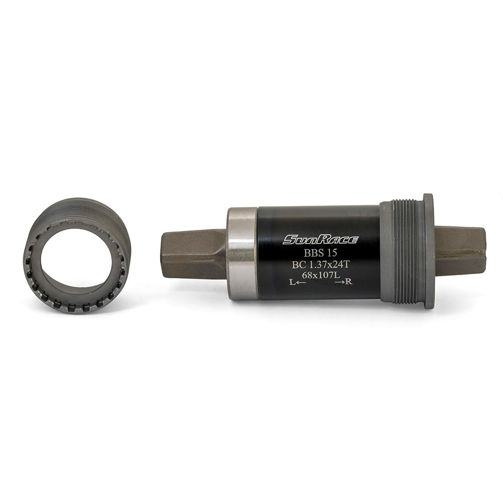 SunRace BBS15 Bottom Bracket - Black / Silver