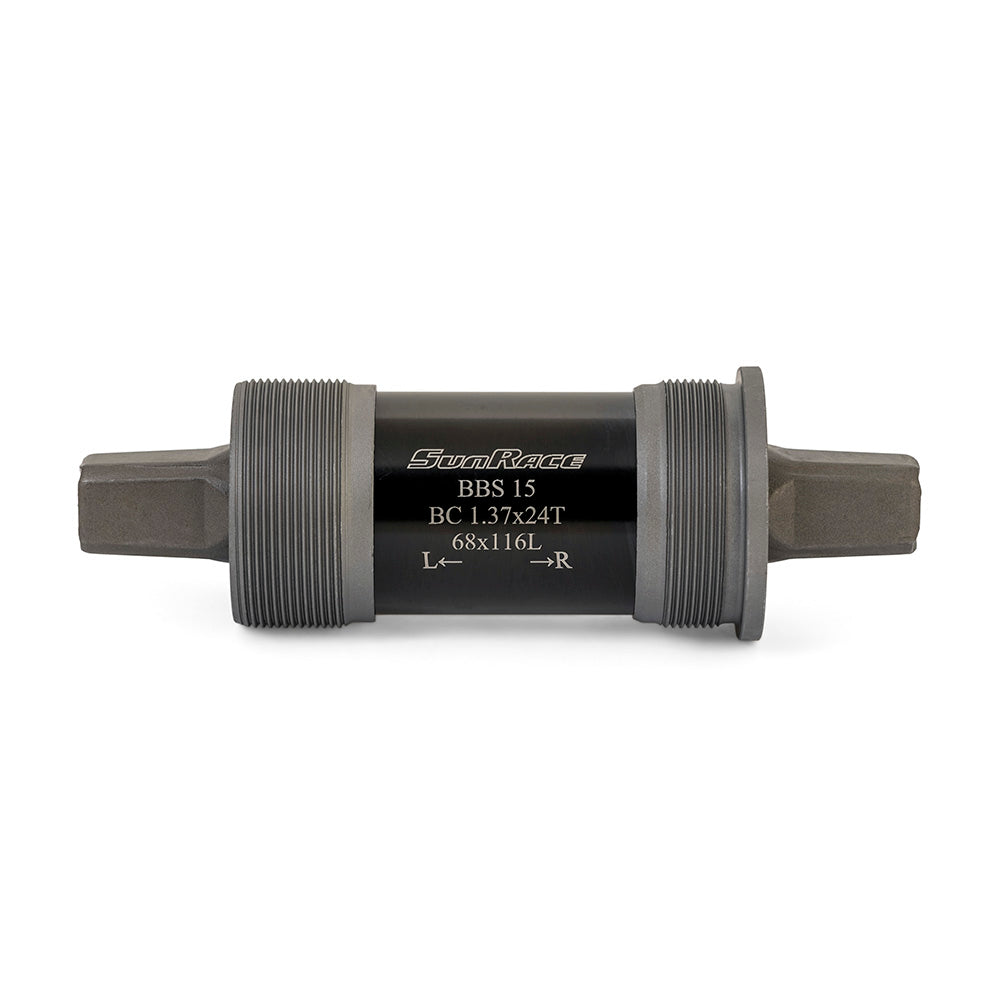SunRace BBS15 MTB Bottom Bracket   Black/Silver 68x116
