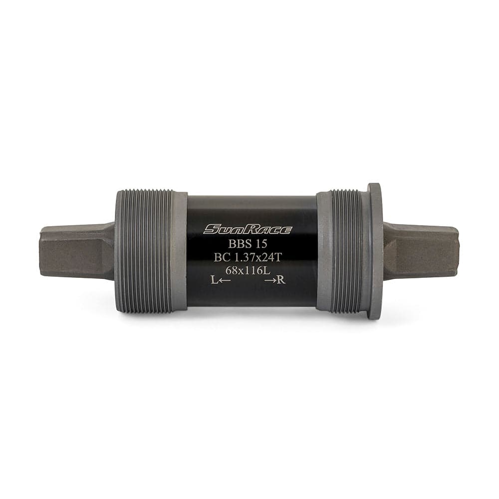SunRace BBS15 MTB Bottom Bracket   Black/Silver 68x116