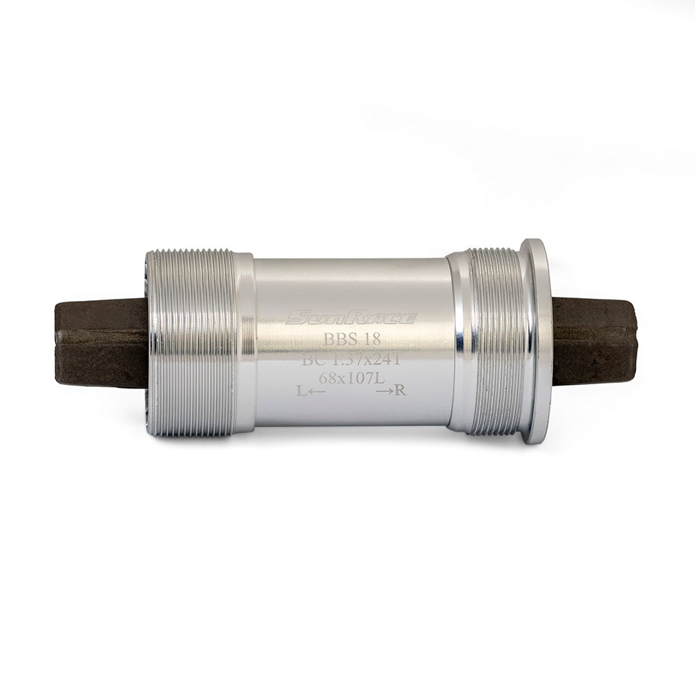 SunRace BBS18 ROAD Bottom Bracket Silver 68x107