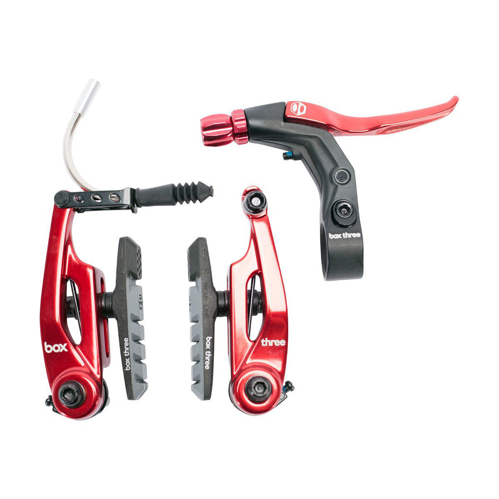 BOX BMX Box Three Brake Kit Short 85mm Red 85mm