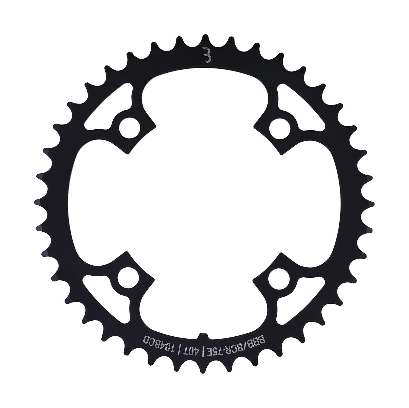 BBB BCR-75E - E-Bike Gear Chainring (104BCD , Black)