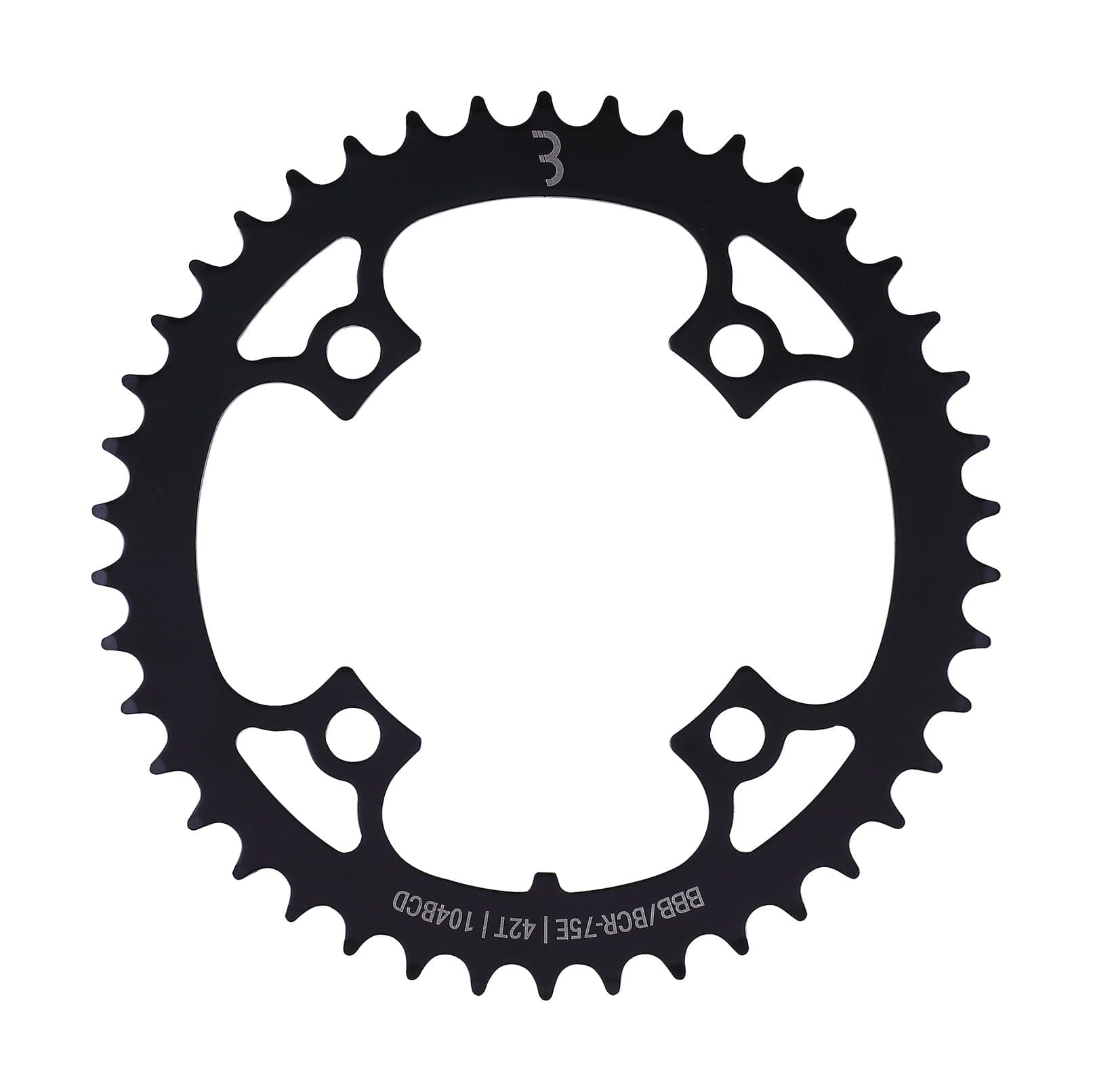 BBB BCR-75E - E-bikeGear Chainring (42T, 104BCD, Black)