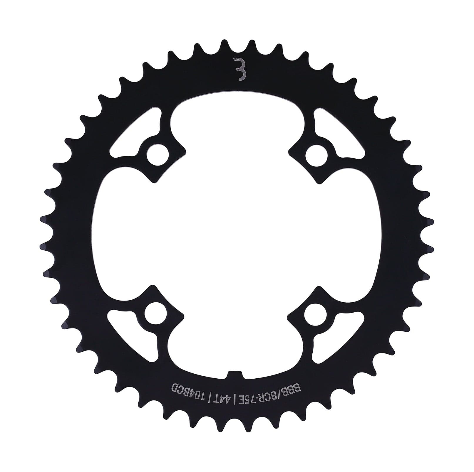 BBB BCR-75E - E-bikeGear Chainring (44T, 104BCD, Black)