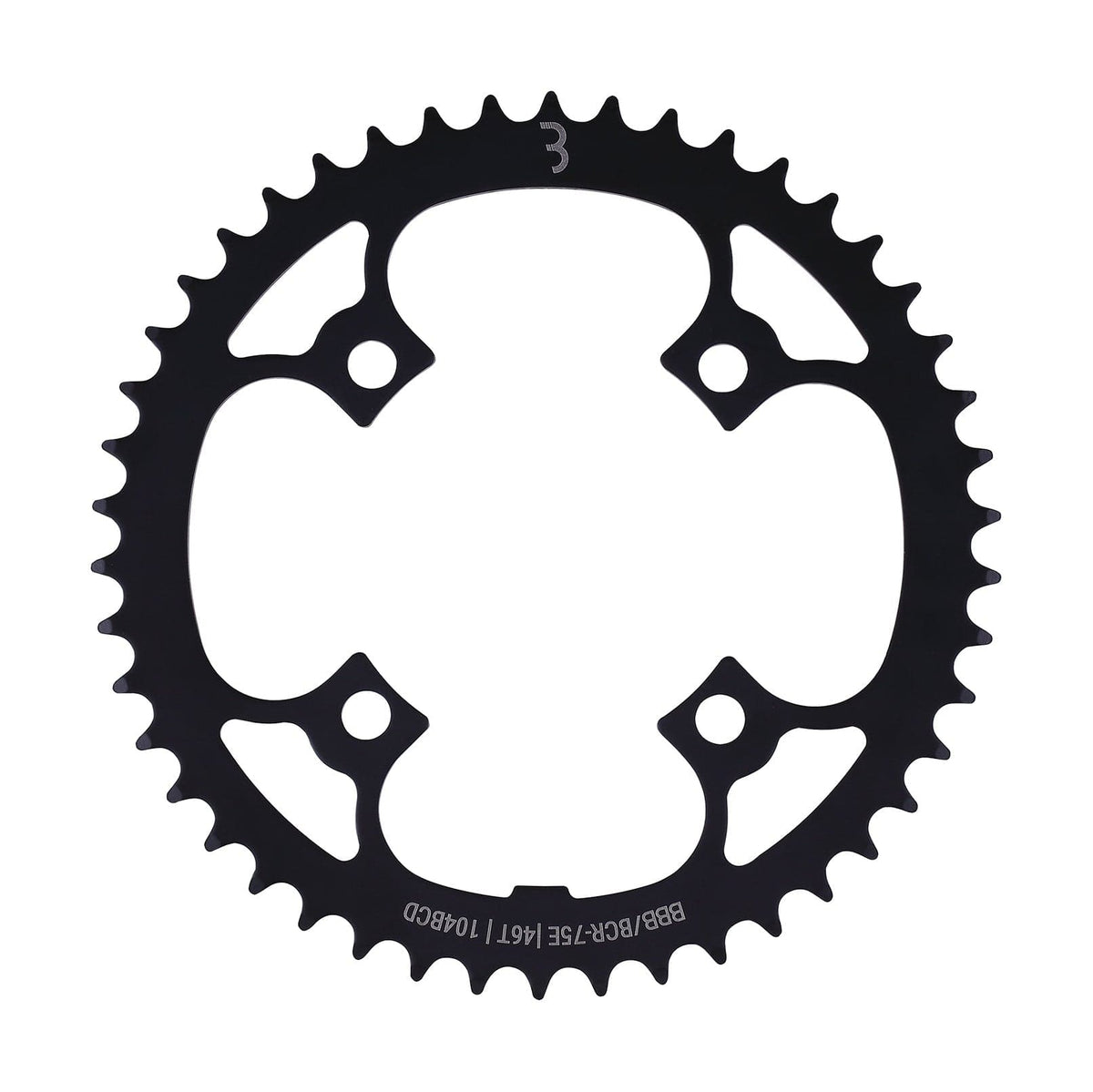 BBB BCR-75E - E-bikeGear Chainring (46T, 104BCD, Black)