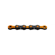 KMC DLC 12 Waxed Chain 126L - Black/Orange - 126L