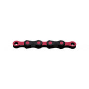 KMC DLC 12 Waxed Chain 126L - Black/Pink - 126L