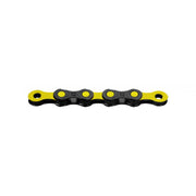 KMC DLC 12 Waxed Chain 126L - Black/Yellow - 126L