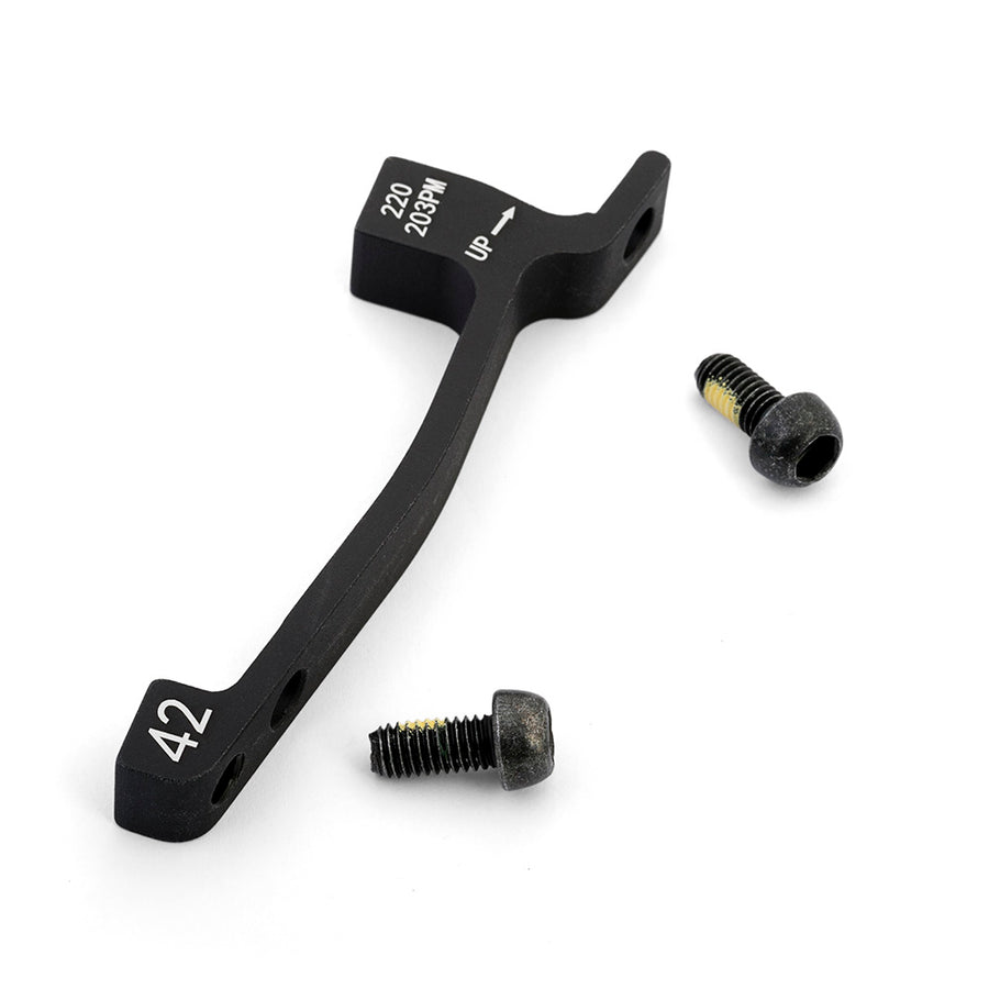 Hayes Post Mount Brake Adaptors Black 220mm