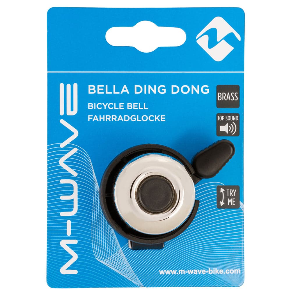 M-Wave Bella Ding-Dong Mini Bell Black 22.2mm