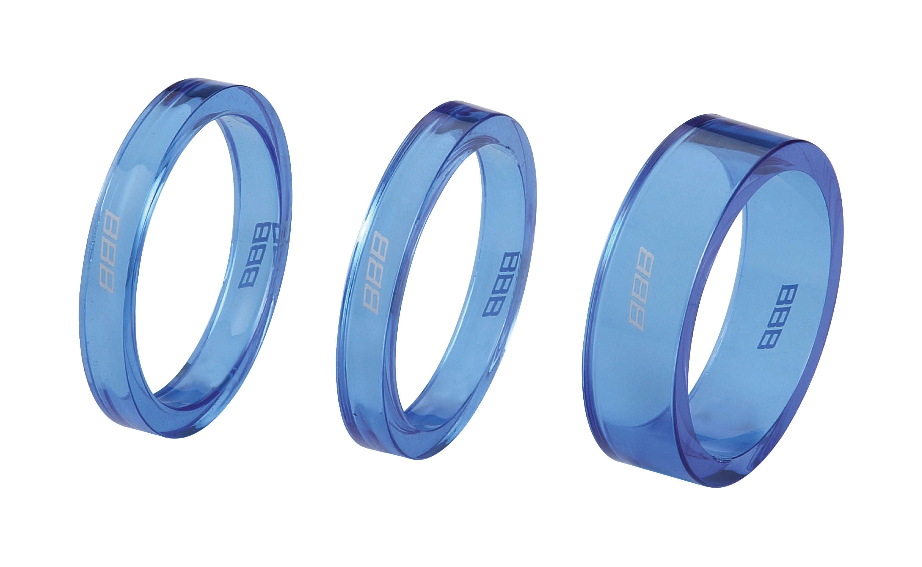 BBB BHP-37 - TransSpace Headset Spacers (Blue)-TF>