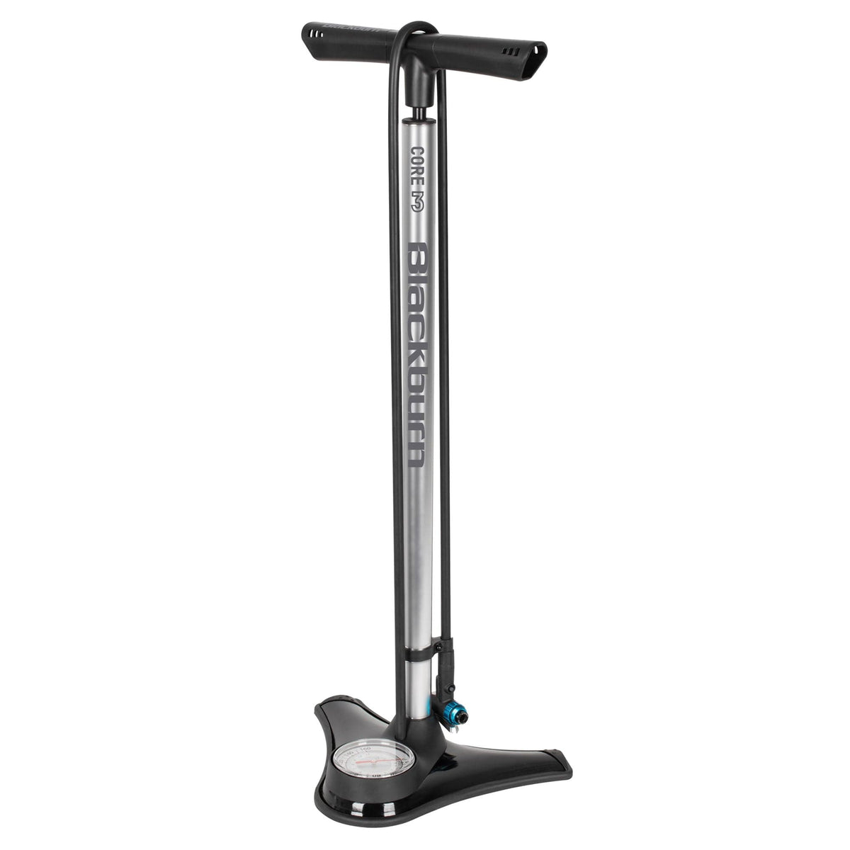 Blackburn Core 3 Floor Pump: Silver