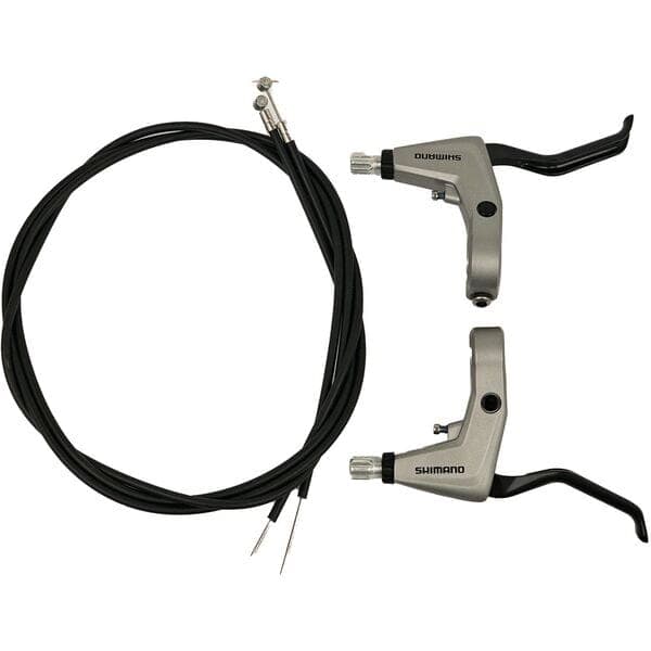 Shimano Alivio BL-T4000 Alivio 2-finger brake levers (Pair) for V-brakes - silver