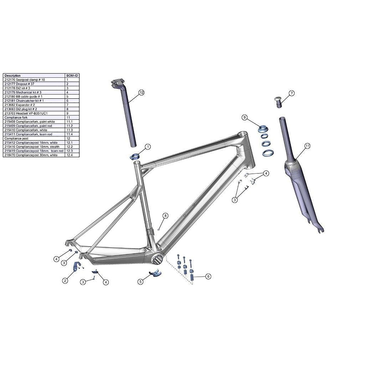 BMC SPARE - Mechanical kit # 3 - black (1 Piece):