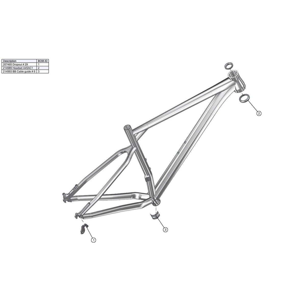 BMC SPARE - BB Cable guide # 6 (1 Piece):