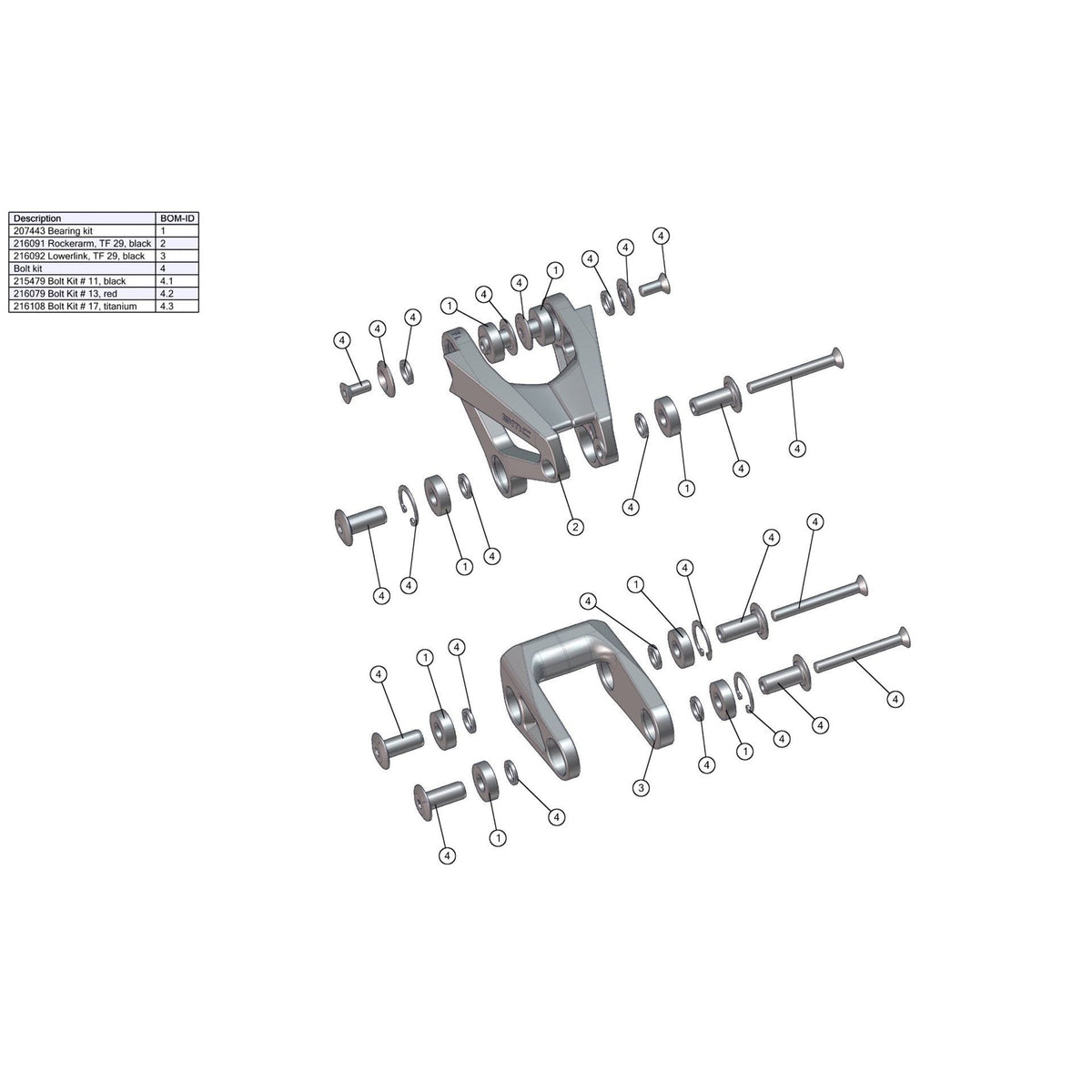 BMC SPARE - Bolt kit # 13 (1 Piece):