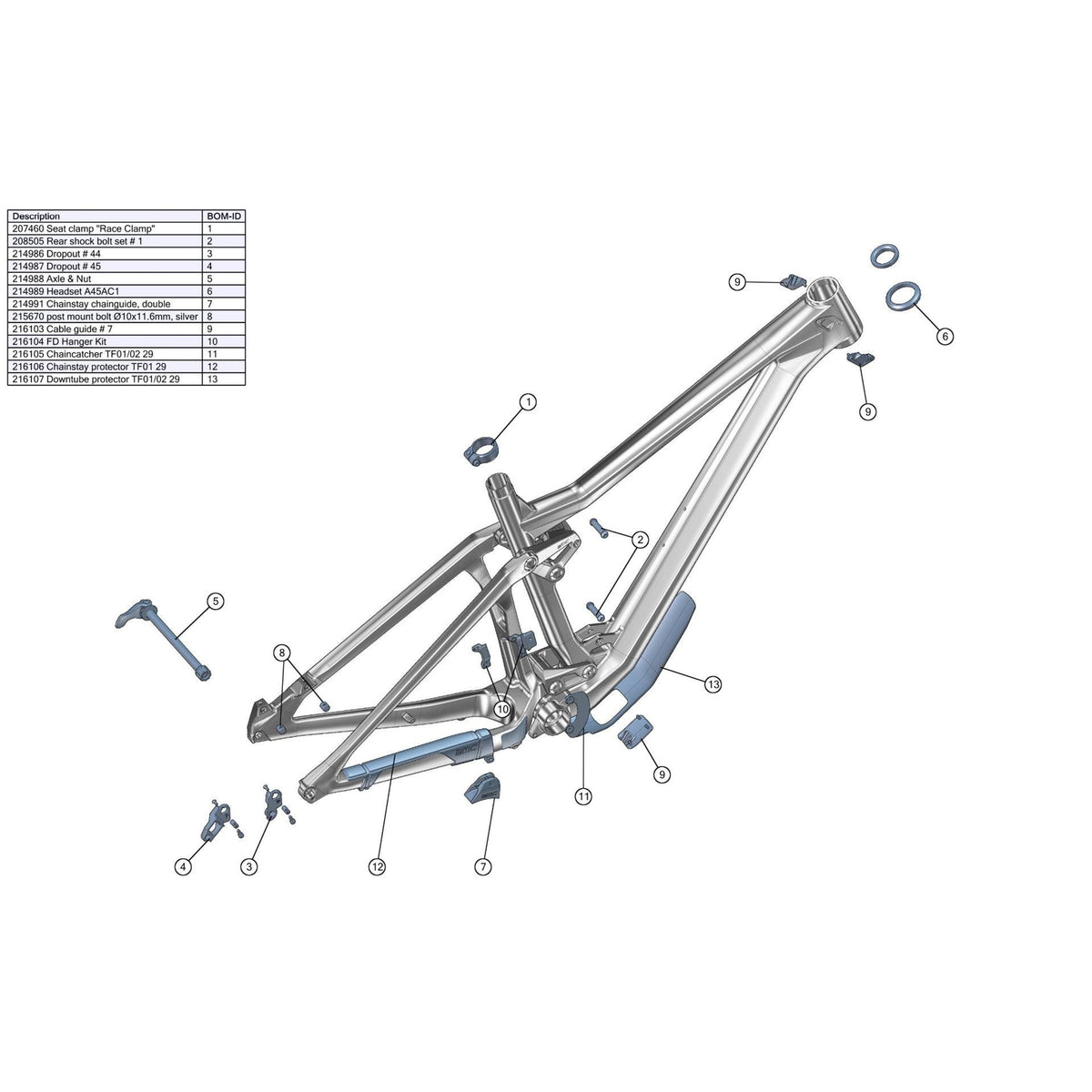 BMC SPARE - Chaincatcher TF01/02 29 (1 Piece):