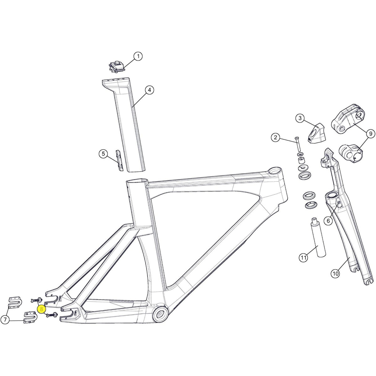 BMC SPARE - Axle adjuster # 3 (1 Piece):