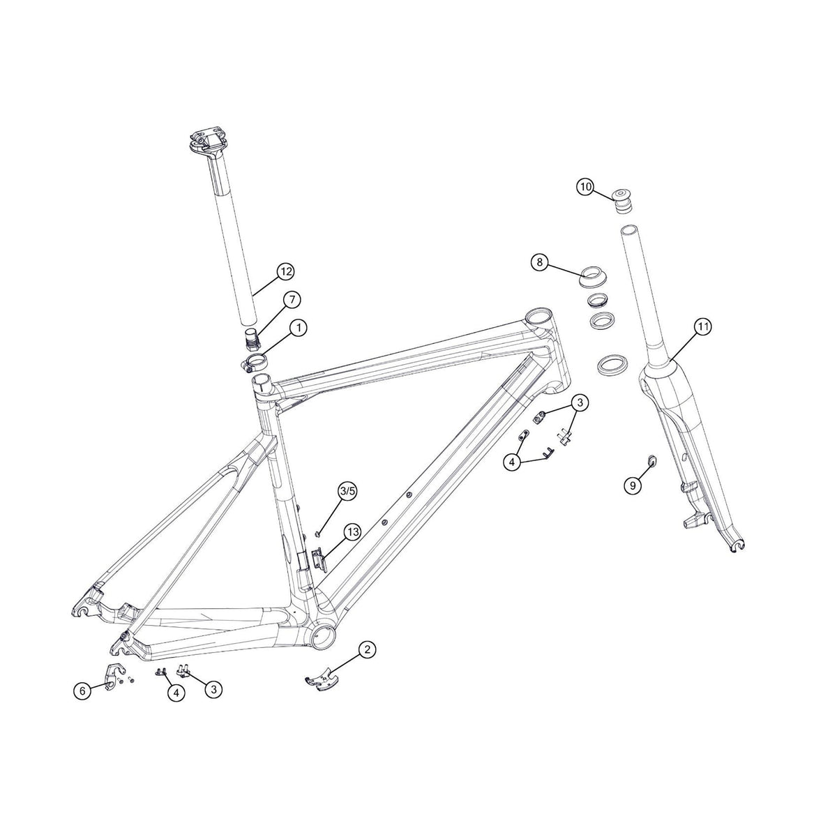 BMC SPARE - CX01 FD hanger kit (1 Piece):