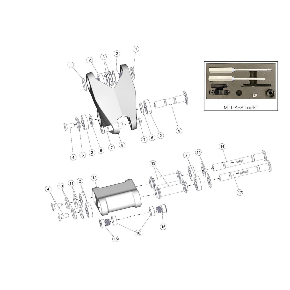 BMC SPARE - Trunnion Mount Shock Bushings FS01: