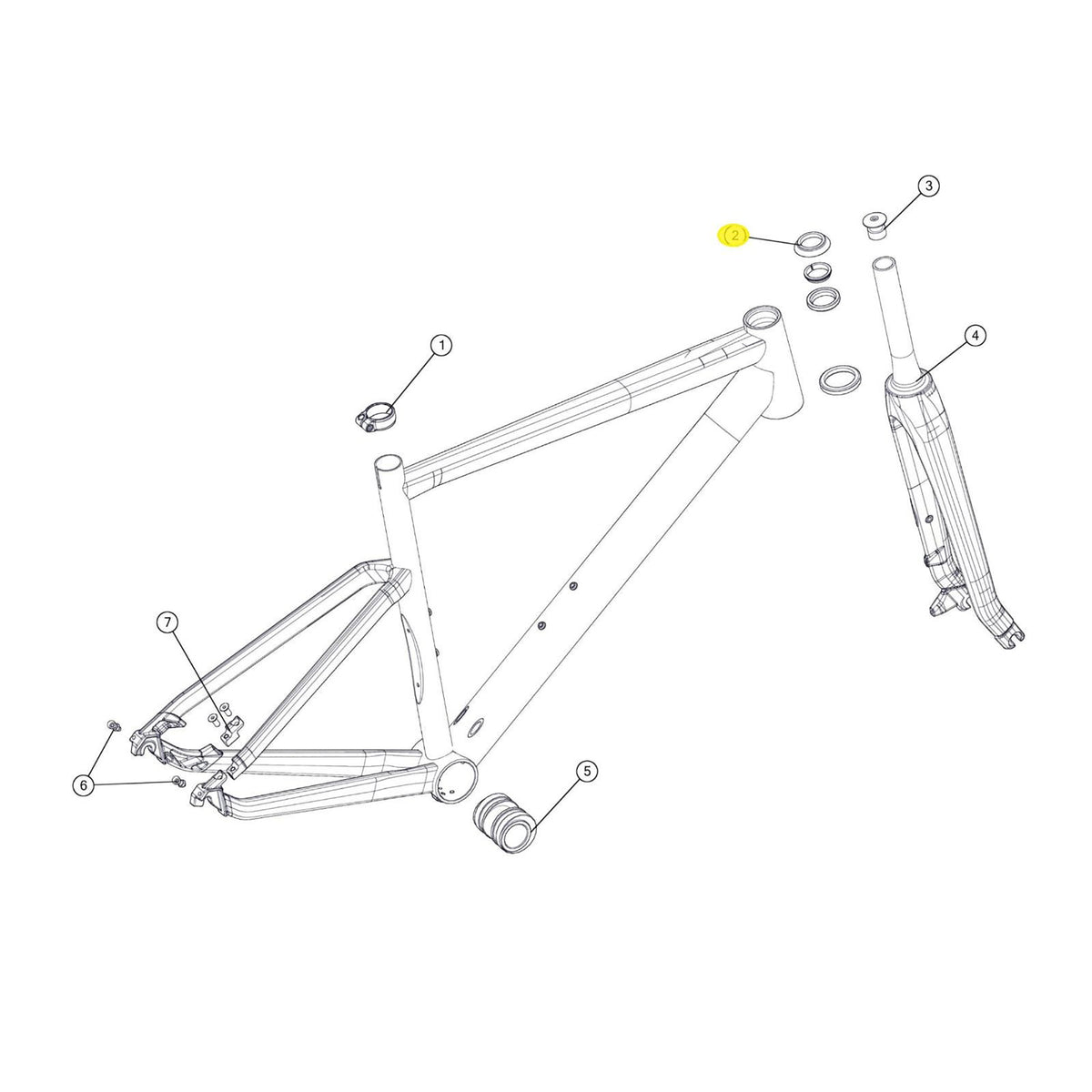 BMC SPARE - Headset FSA NO. 42 / 48 / ACB (1 Piece):